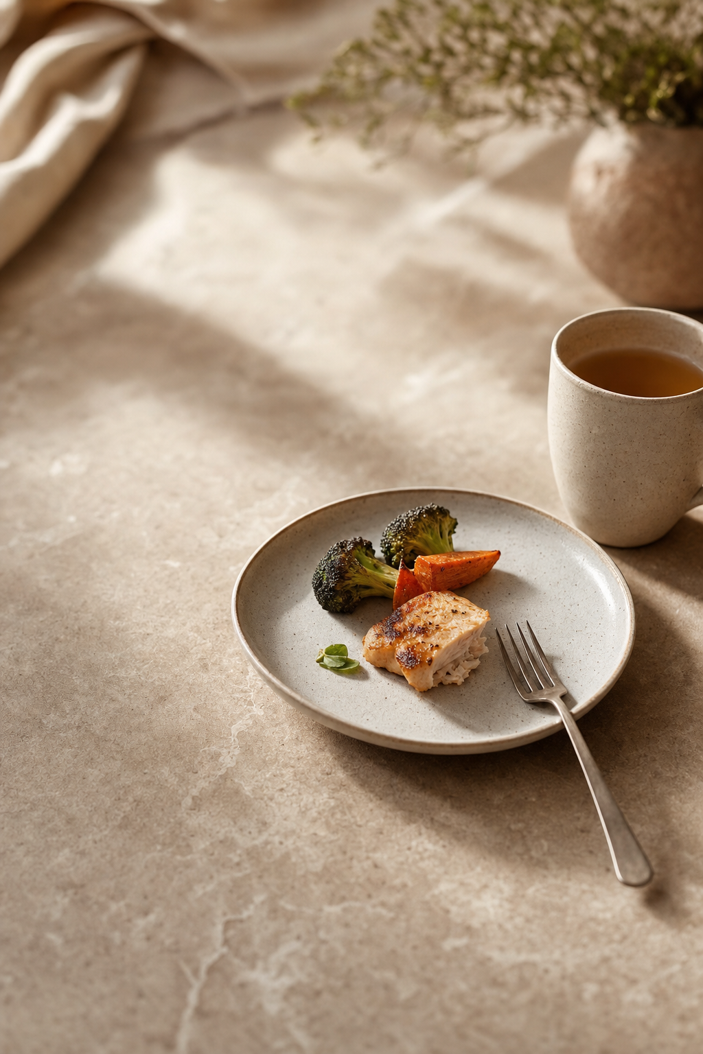 You are eating less, but not replacing what disappeared.
