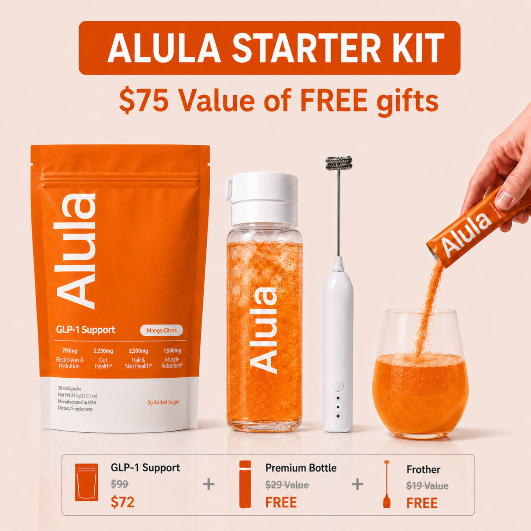 Alula Daily GLP-1 Support System - 30 Day Subscription