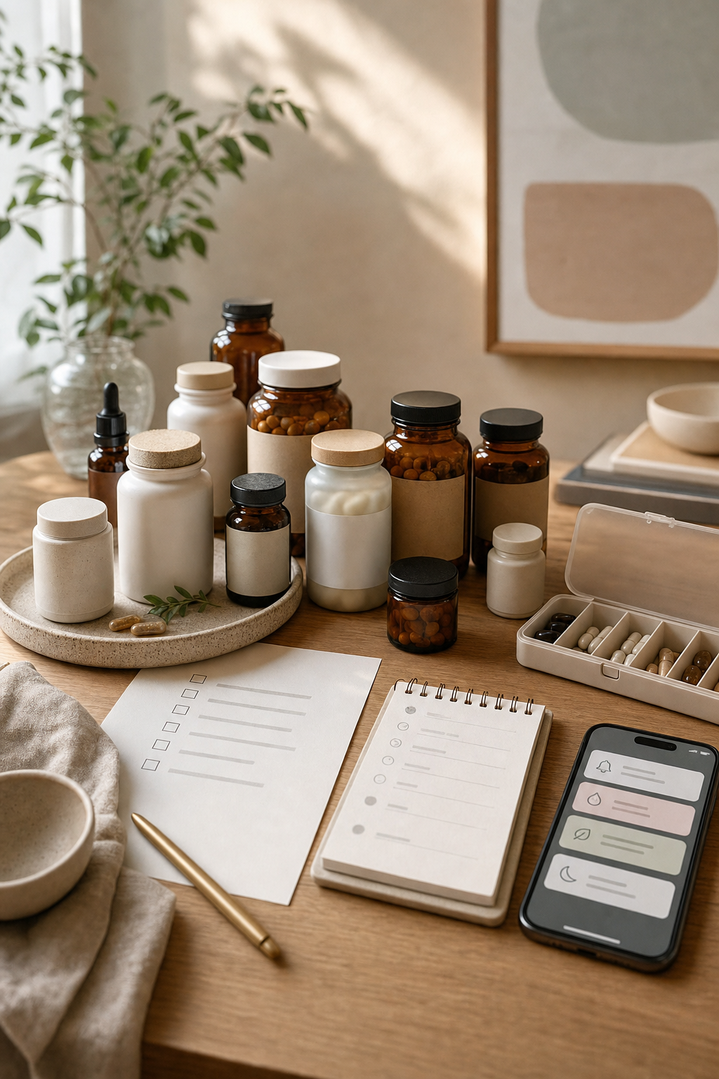 A pile of supplements creates more decisions than most people can sustain.